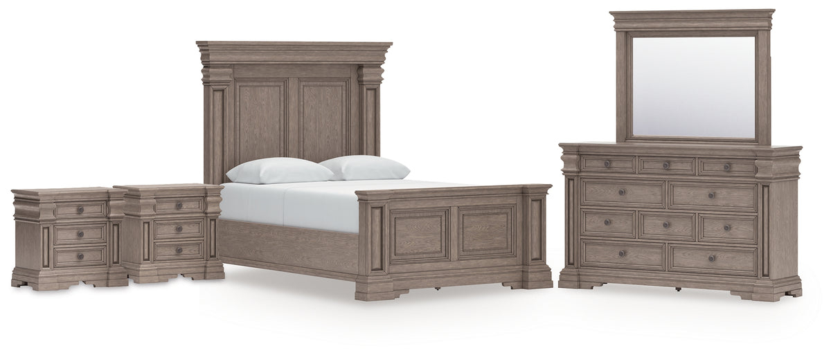 Best Deals Furniture - Ashley Furniture - Blairhurst Queen Panel Bed, Dresser, Mirror and 2 Nightstands - Queen Panel Bed, Dresser, Mirror and 2 Nightstands - B916B10