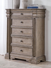 Best Deals Furniture - Ashley Furniture - Blairhurst Chest of Drawers - Five Drawer Chest / Light Grayish Brown - B916-46