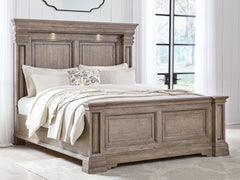 Best Deals Furniture - Ashley Furniture - Blairhurst King Panel Bed - King Panel Bed / Light Grayish Brown - B916B4