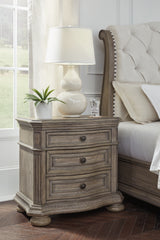 Best Deals Furniture - Ashley Furniture - Ardenfield Nightstand - Three Drawer Night Stand / Light Brown - B944-93