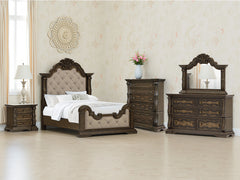 Best Deals Furniture - Ashley Furniture - Maylee Queen Upholstered Bed - Queen Upholstered Bed / Dark Brown - B947B2