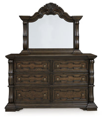 Maylee Queen Panel Bed, Dresser, Mirror, Chest and 2 Nightstands