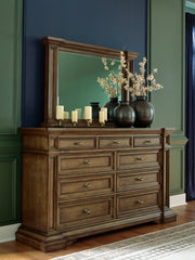 Best Deals Furniture - Ashley Furniture - Frantanna Dresser and Mirror - Dresser and Mirror / Brown - PCB949B1