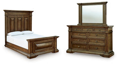 Best Deals Furniture - Ashley Furniture - Frantanna Queen Panel Bed, Dresser and Mirror - Queen Panel Bed, Dresser and Mirror - PCB949B3