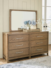 Best Deals Furniture - Ashley Furniture - Cabalynn Dresser and Mirror - Dresser and Mirror / Light Brown - B974B1