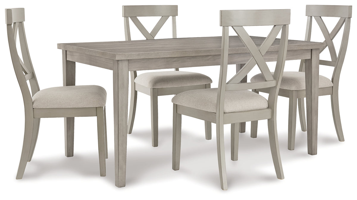 Best Deals Furniture - Ashley Furniture - Parellen Dining Table and 4 Chairs - Dining Table and 4 Chairs - D291D1