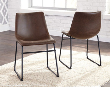 Best Deals Furniture - Ashley Furniture - Centiar Dining Chair (Set of 2) - Dining Chair (Set of 2) / Brown/Black - D372-01X2