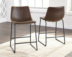 Best Deals Furniture - Ashley Furniture - Centiar Counter Height Bar Stool (Set of 2) - Counter Height Bar Stool (Set of 2) / Brown - D372-124X2