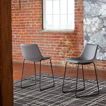 Best Deals Furniture - Ashley Furniture - Centiar Counter Height Bar Stool (Set of 2) - Counter Height Bar Stool (Set of 2) / Gray - D372-824X2