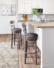 Best Deals Furniture - Ashley Furniture - Caitbrook Bar Height Bar Stool - Tall UPH Swivel Barstool(1/CN) / Gray - D388-230
