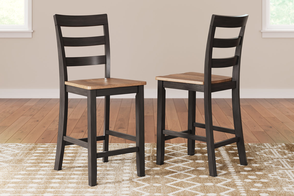 Best Deals Furniture - Ashley Furniture - Gesthaven Counter Height Barstool (Set of 2) - Counter Height Barstool (Set of 2) - D396-124X2