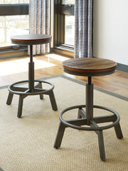 Best Deals Furniture - Ashley Furniture - Torjin Counter Height Stool (Set of 2) - Counter Height Stool (Set of 2) / Brown/Gray - D440-024X2