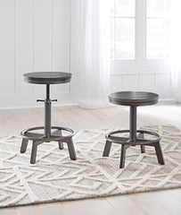 Best Deals Furniture - Ashley Furniture - Torjin Counter Height Stool (Set of 2) - Counter Height Stool (Set of 2) / Gray - D440-324X2