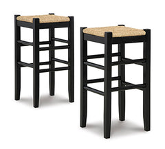Best Deals Furniture - Ashley Furniture - Mirimyn Bar Height Bar Stool (Set of 2) - Bar Height Bar Stool (Set of 2) / Black - D508-130X2