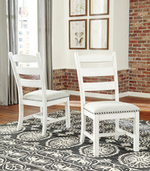 Best Deals Furniture - Ashley Furniture - Valebeck Dining Chair (Set of 2) - Dining Chair (Set of 2) / Beige/White - D546-01X2
