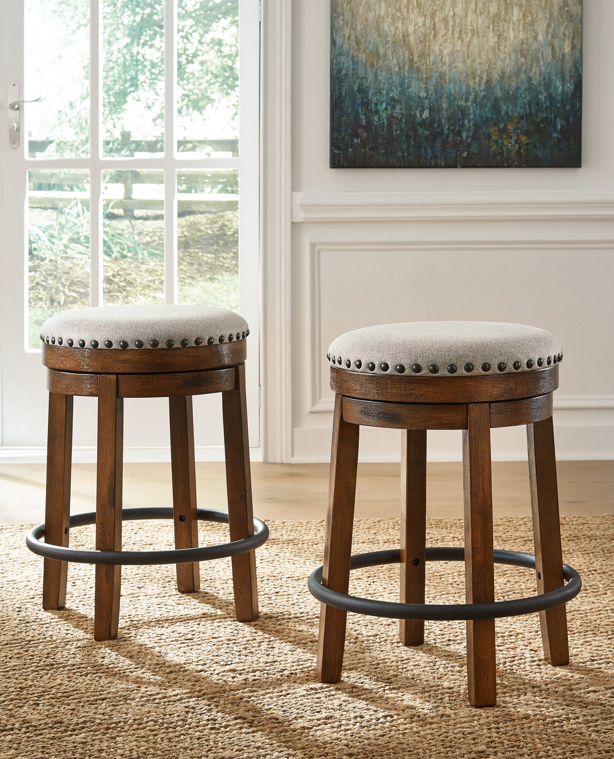 Best Deals Furniture - Ashley Furniture - Valebeck Counter Height Barstool (Set of 2) - Counter Height Barstool (Set of 2) - D546-124X2