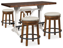 Best Deals Furniture - Ashley Furniture - Valebeck Counter Height Table and 4 Stools - Counter Height Table and 4 Stools / Multi - D546D8