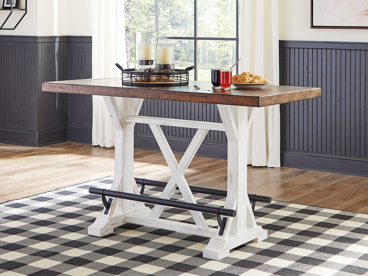 Best Deals Furniture - Ashley Furniture - Valebeck Counter Height Dining Table - Counter Height Dining Table / Multi - D546D21