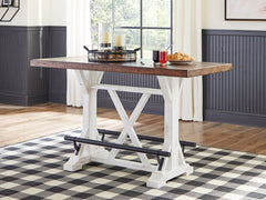 Best Deals Furniture - Ashley Furniture - Valebeck Counter Height Dining Table - Counter Height Dining Table / Multi - D546D21