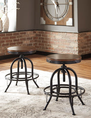 Best Deals Furniture - Ashley Furniture - Valebeck Counter Height Bar Stool (Set of 2) - Counter Height Bar Stool (Set of 2) / Brown/Black - D546-224X2