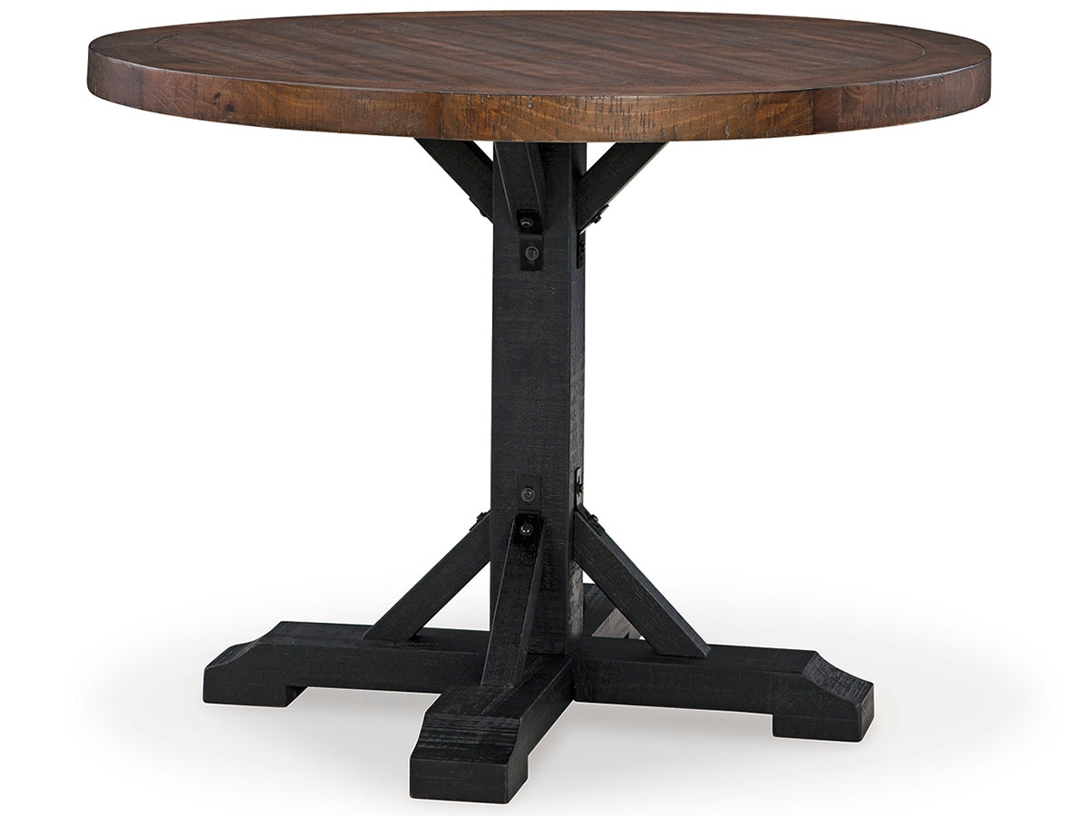 Valebeck Counter Height Table and 4 Barstools