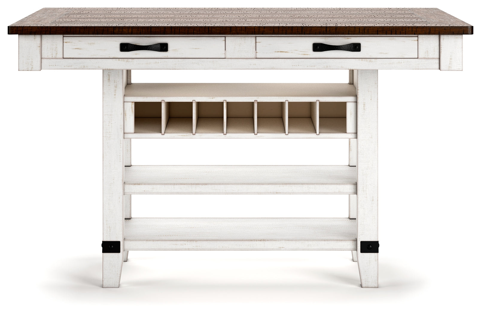 Valebeck Counter Height Dining Table and 6 Barstools