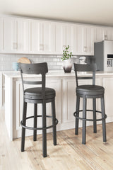Best Deals Furniture - Ashley Furniture - Valebeck Bar Height Bar Stool (Set of 2) - Bar Height Bar Stool (Set of 2) / Multi - D546-630X2