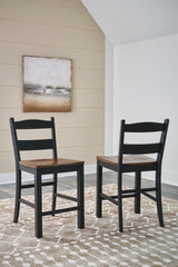 Best Deals Furniture - Ashley Furniture - Valebeck Counter Height Barstool (Set of 2) - Counter Height Barstool (Set of 2) / Multi - D546-724X2