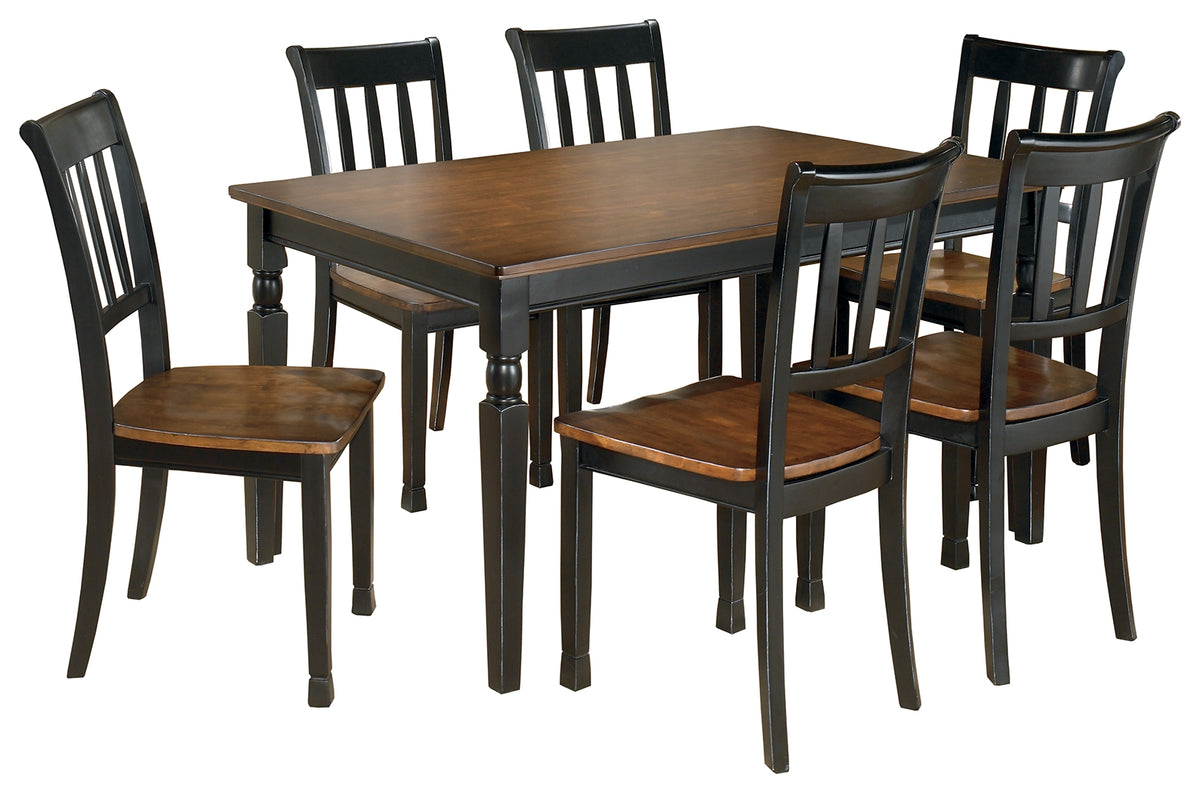 Best Deals Furniture - Ashley Furniture - Owingsville Dining Table and 6 Chairs - Dining Table and 6 Chairs - D580D13