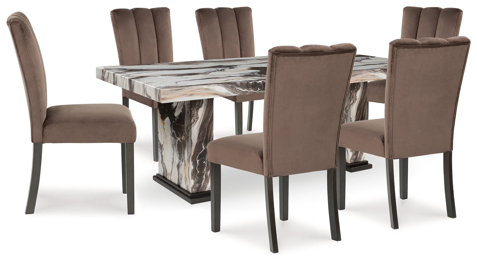 Best Deals Furniture - Ashley Furniture - Jeshina Dining Table and 6 Chairs - Dining Table and 6 Chairs - PCD581D5