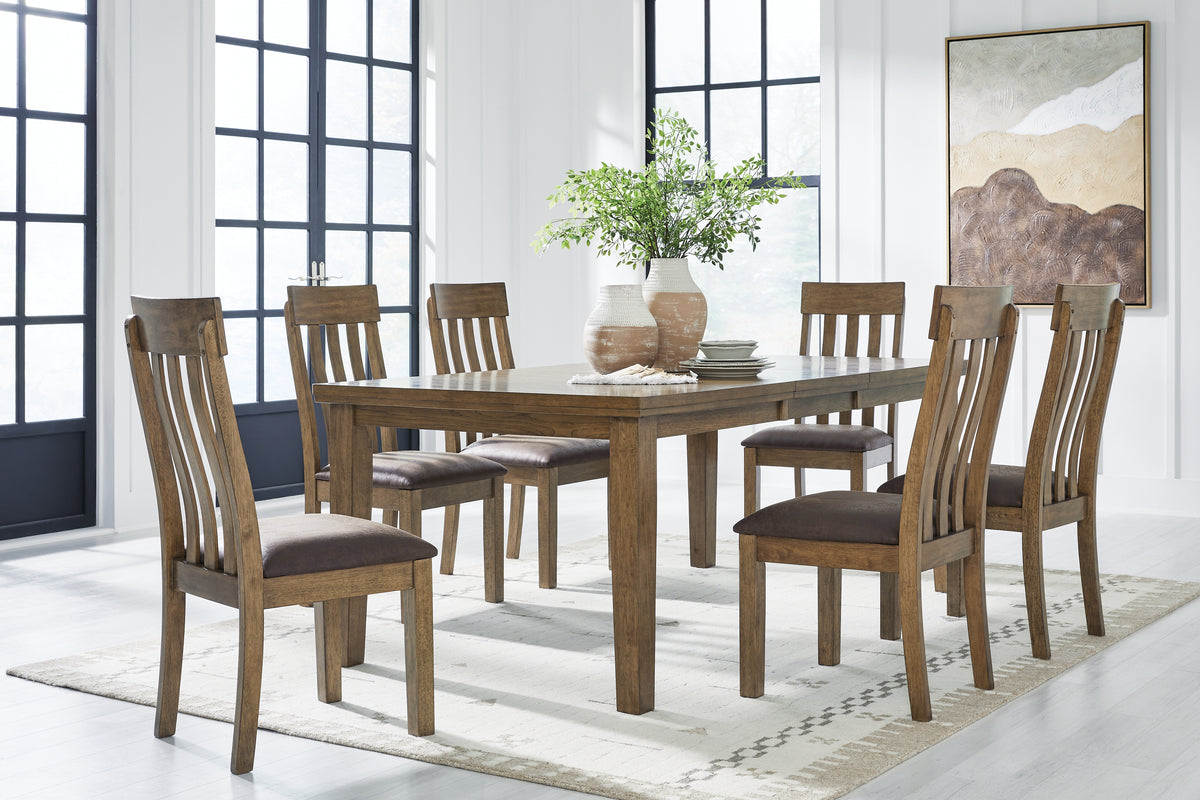 Best Deals Furniture - Ashley Furniture - Urbinforte Extension Dining Table and 6 Chairs - Extension Dining Table and 6 Chairs - PCD592D5