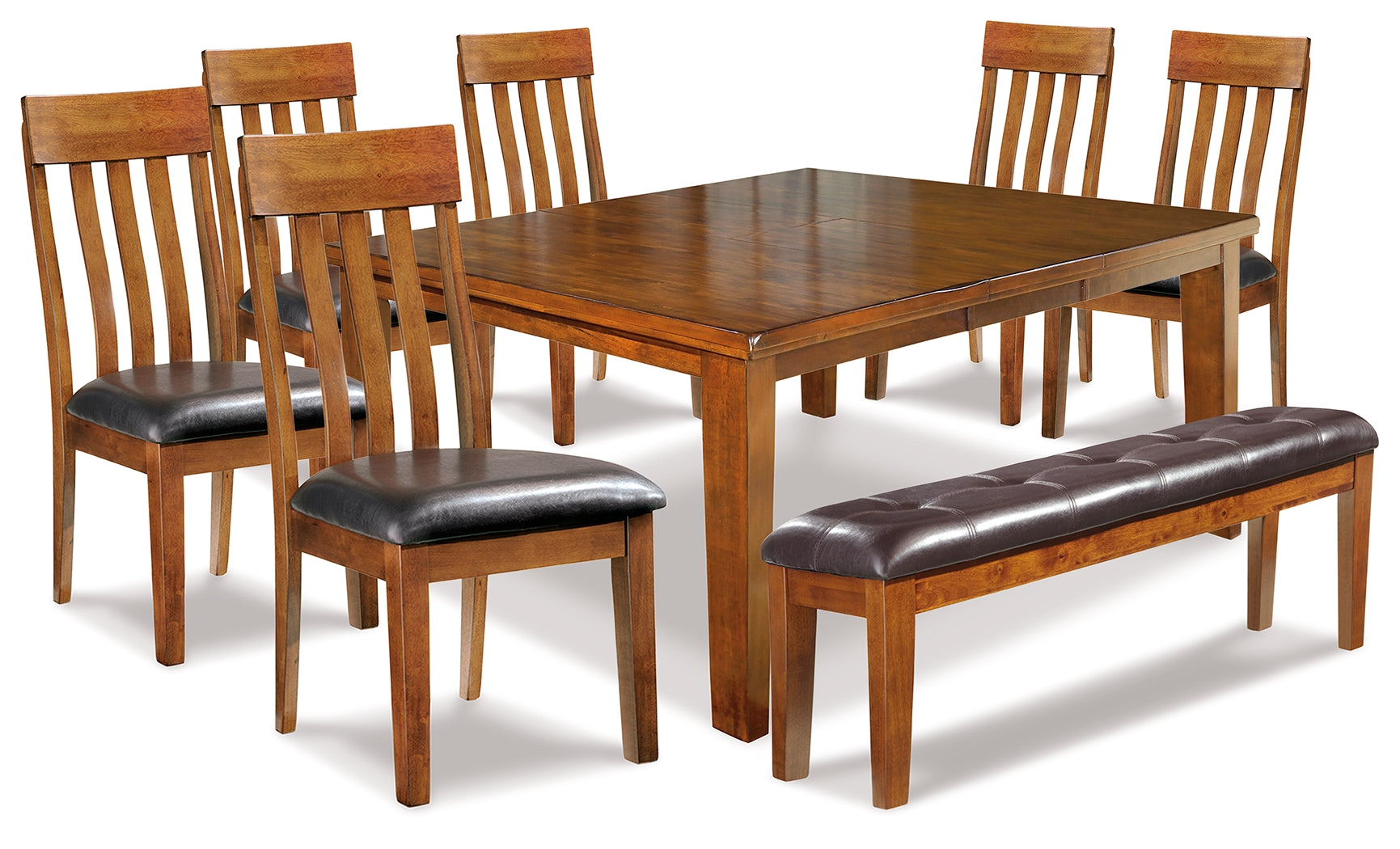 Best Deals Furniture - Ashley Furniture - Ralene Dining Table and 6 Chairs and Bench - Dining Table and 6 Chairs and Bench - D594D10