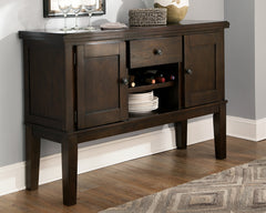 Best Deals Furniture - Ashley Furniture - Haddigan Dining Server - Dining Room Server / Dark Brown - D596-60