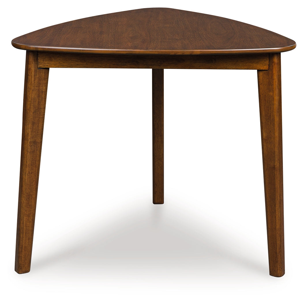 Best Deals Furniture - Ashley Furniture - Tameride Dining Table - Triangle Dining Room Table / Brown - PCD609-16