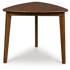Best Deals Furniture - Ashley Furniture - Tameride Dining Table - Triangle Dining Room Table / Brown - PCD609-16