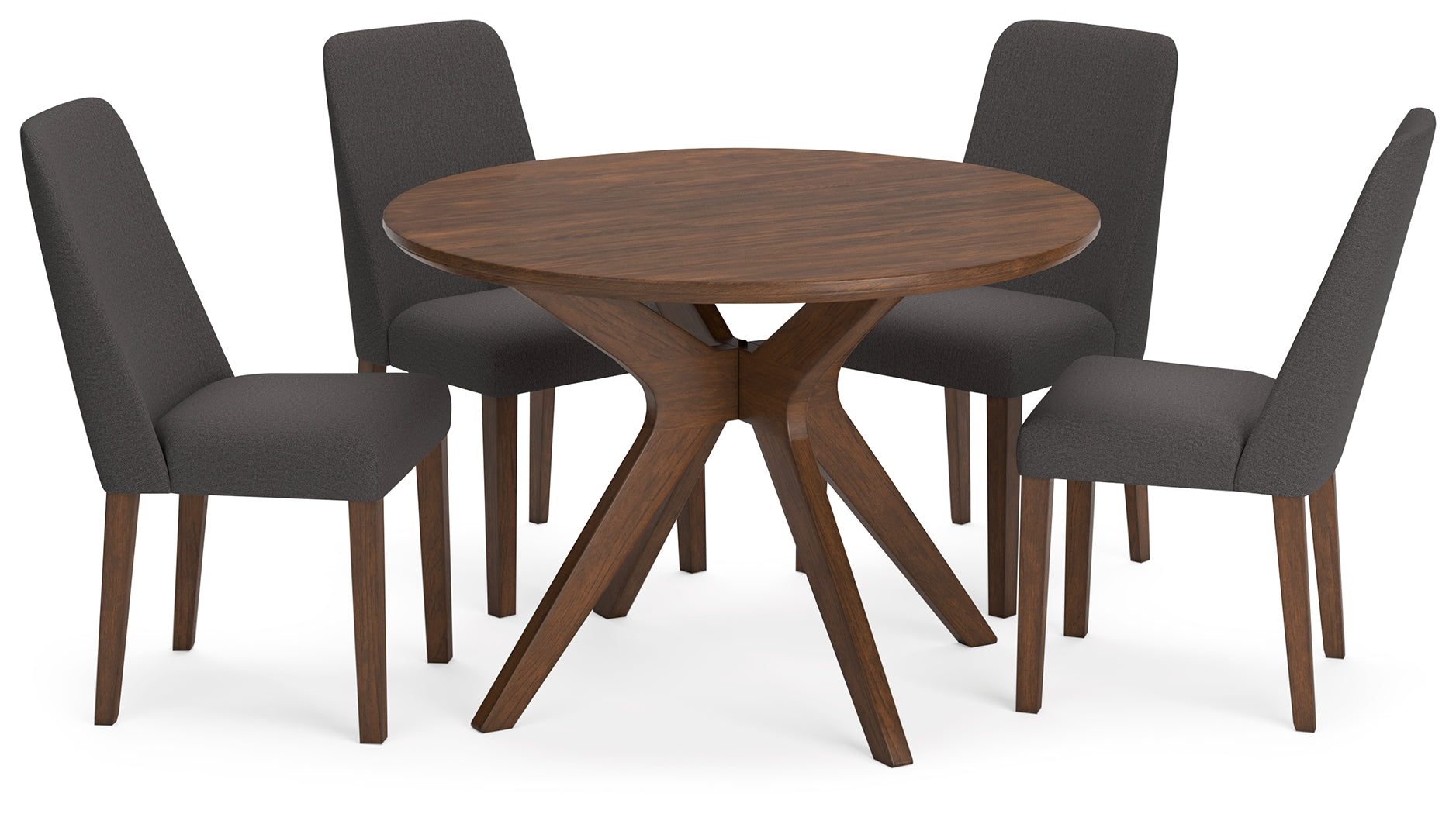 Best Deals Furniture - Ashley Furniture - Lyncott Dining Table and 4 Chairs - Dining Table and 4 Chairs / Brown - D615D7