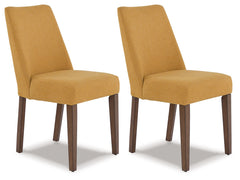 Best Deals Furniture - Ashley Furniture - Lyncott Dining Chair (Set of 2) - Dining Chair (Set of 2) / Mustard/Brown - D615-04X2