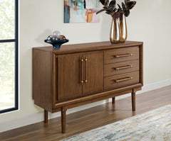 Best Deals Furniture - Ashley Furniture - Lyncott Dining Server - Dining Room Server / Brown - D615-60