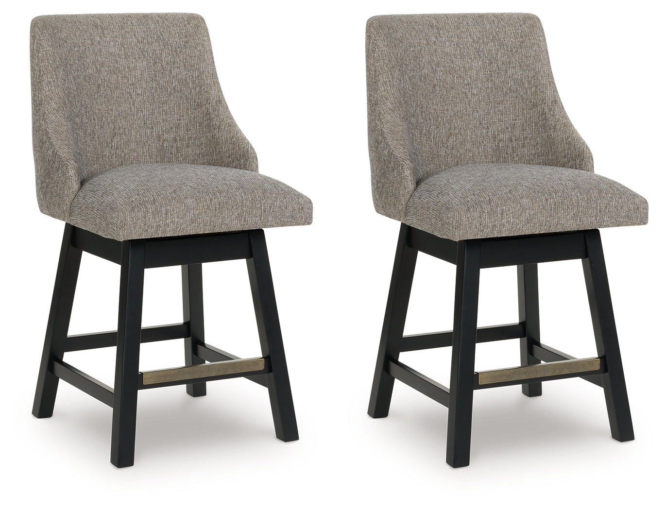 Best Deals Furniture - Ashley Furniture - Neymorton Counter Height Barstool (Set of 2) - Counter Height Barstool (Set of 2) / Dark Grayish Brown - D618-224X2