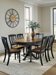 Best Deals Furniture - Ashley Furniture - Clorazi Extension Dining Table and 6 Chairs - Extension Dining Table and 6 Chairs - PCD619D3
