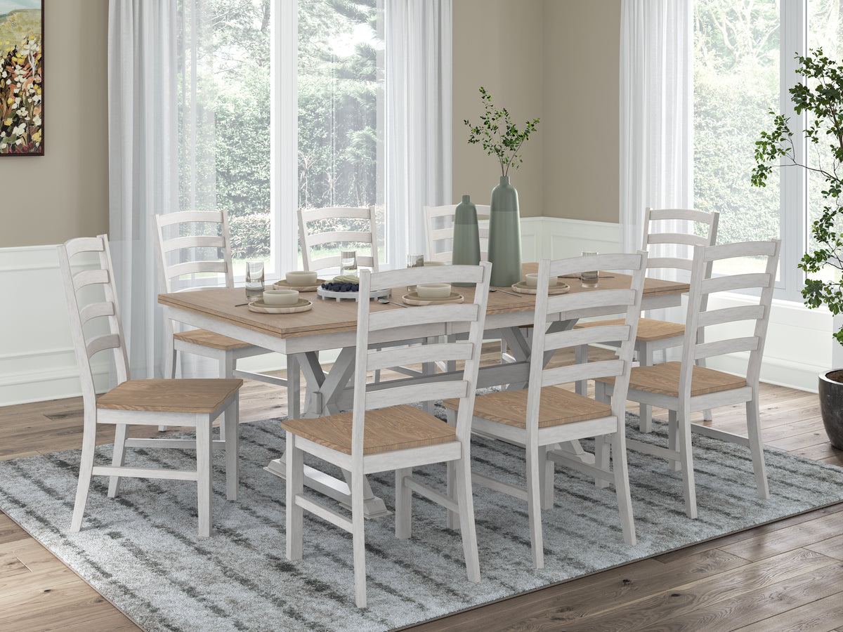 Best Deals Furniture - Ashley Furniture - Purlaney Extension Dining Table and 8 Chairs - Extension Dining Table and 8 Chairs - PCD627D5