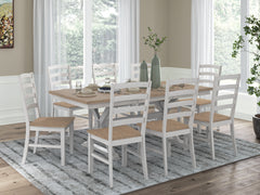 Best Deals Furniture - Ashley Furniture - Purlaney Extension Dining Table and 8 Chairs - Extension Dining Table and 8 Chairs - PCD627D5