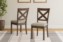 Best Deals Furniture - Ashley Furniture - Moriville Dining Chair (Set of 2) - Dining Chair (Set of 2) / Beige - D631-01X2