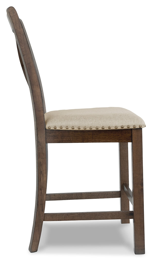 Moriville Counter Height Extension Table and 8 Barstools