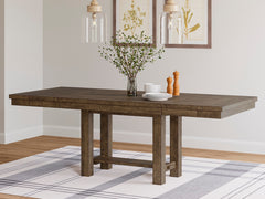 Best Deals Furniture - Ashley Furniture - Moriville Dining Extension Table - RECT Dining Room EXT Table / Grayish Brown - D631-45