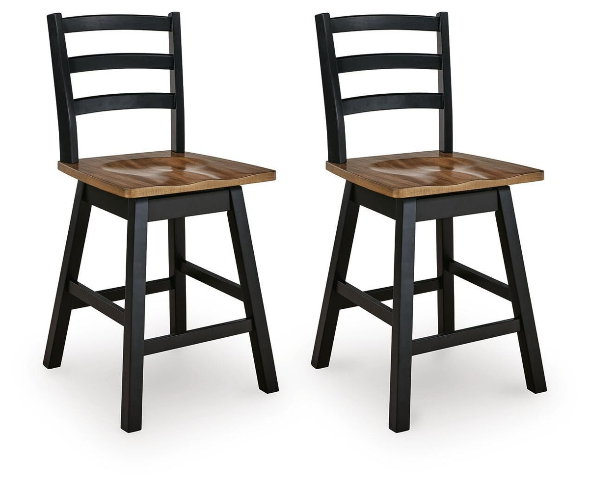 Best Deals Furniture - Ashley Furniture - Wildenauer Counter Height Barstool (Set of 2) - Counter Height Barstool (Set of 2) - D634-224X2