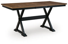 Wildenauer Counter Height Extension Dining Table and 4 Barstools