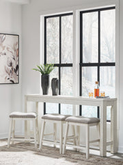 Best Deals Furniture - Ashley Furniture - Robbinsdale Counter Height Dining Table and 3 Barstools Set - RECT DRM Counter TBL Set(4/CN) - D642-113