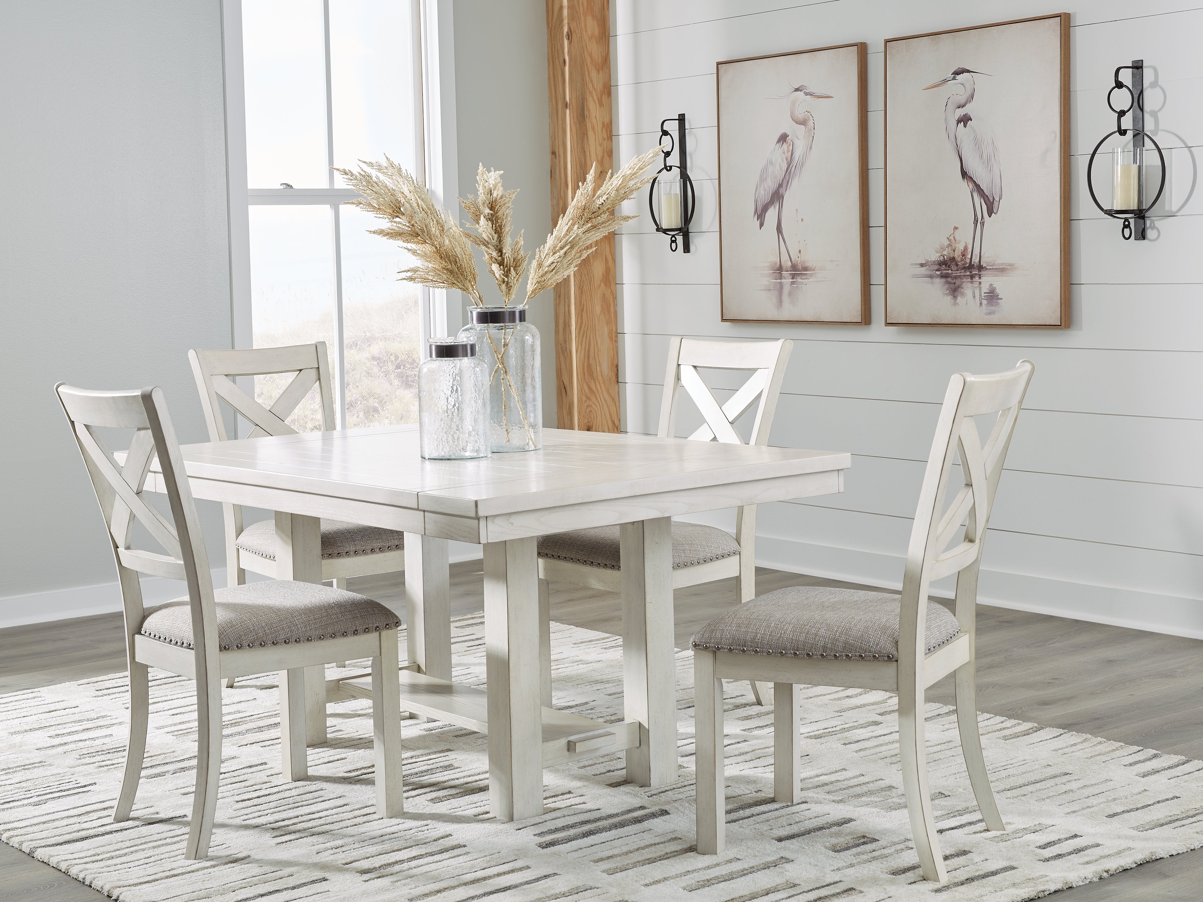 Best Deals Furniture - Ashley Furniture - Robbinsdale Dining Table and 4 Chairs - Dining Table and 4 Chairs - D642D3