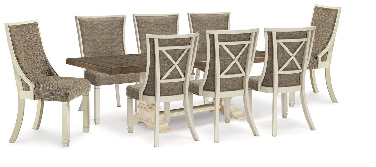 Best Deals Furniture - Ashley Furniture - Bolanburg Dining Extension Table and 8 Chairs - Dining Extension Table and 8 Chairs - D647D40